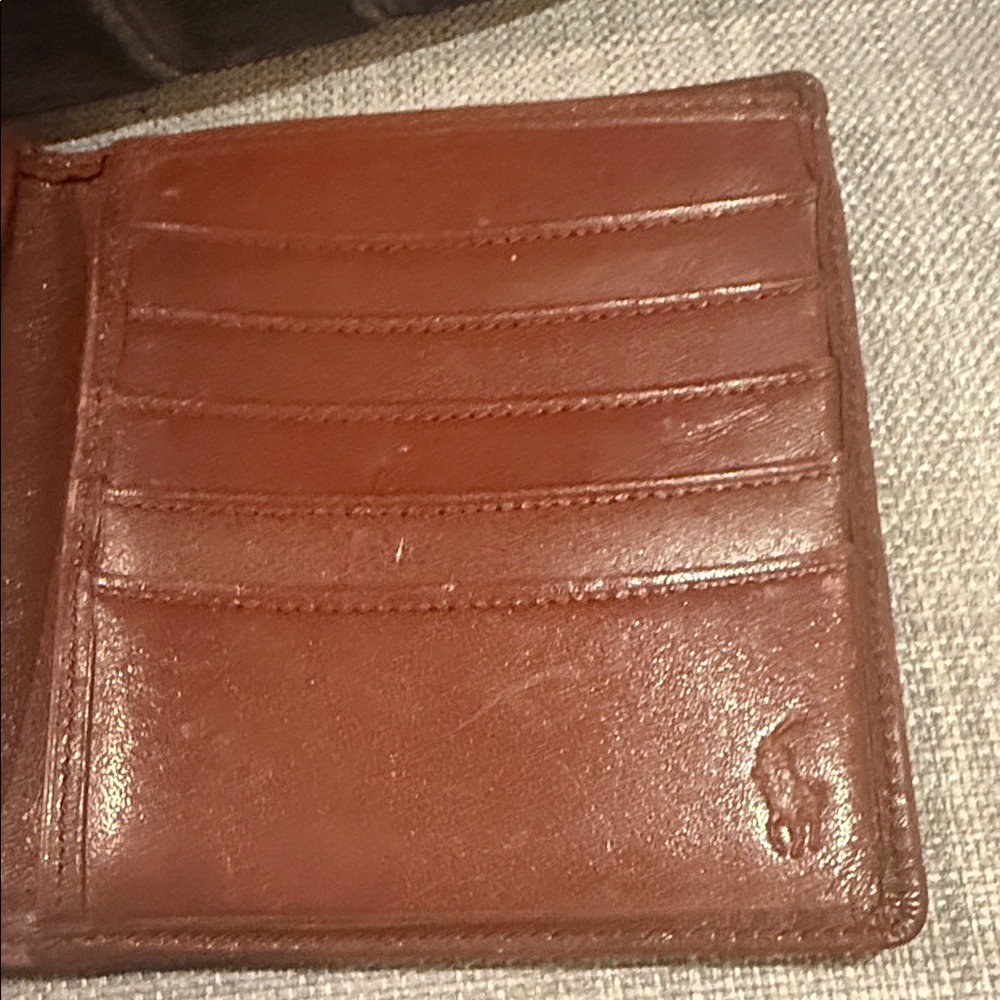 Polo by Ralph Lauren Plaid Leather Trim Wallet - Picture 4 of 8